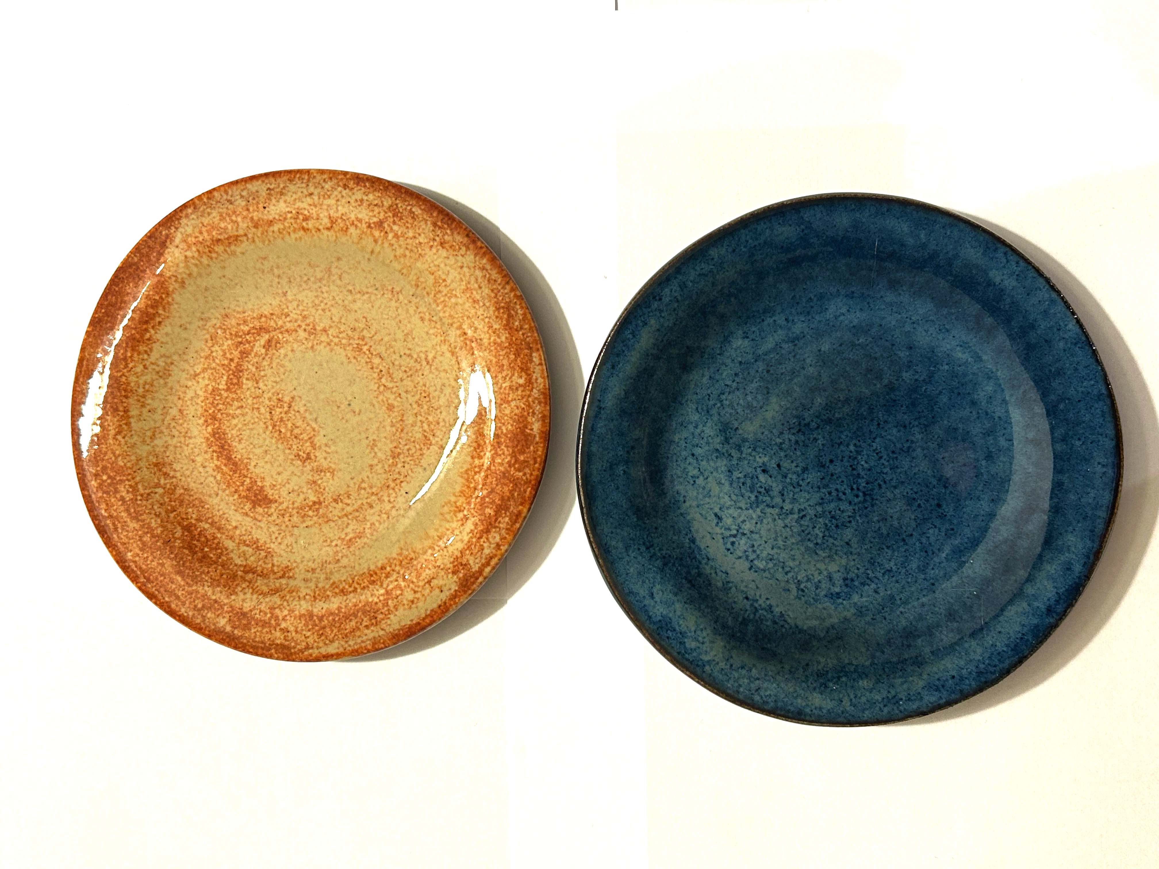 Handcrafted Ceramic Appetizer Plates – Set of Two