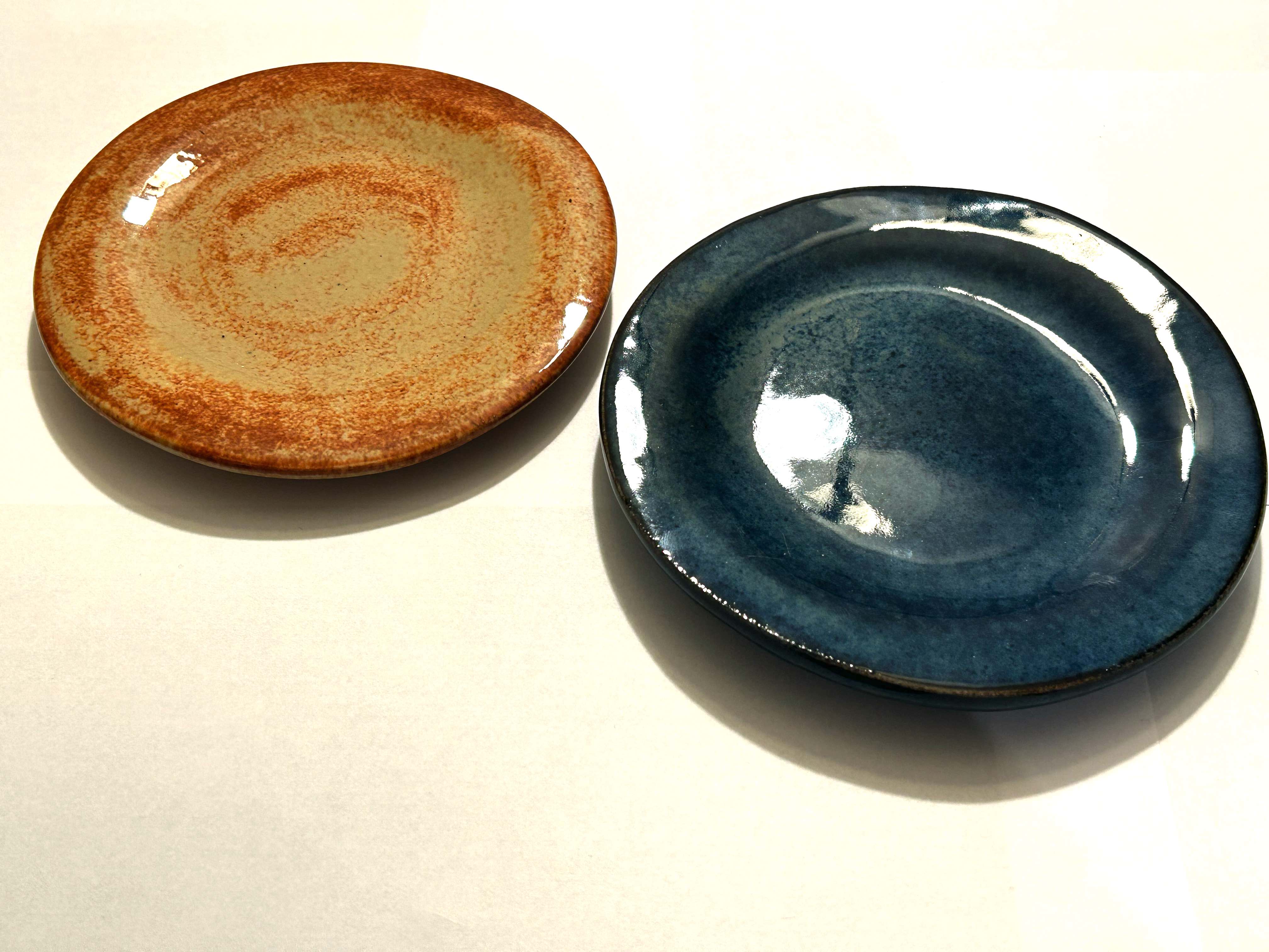Handcrafted Ceramic Appetizer Plates – Set of Two