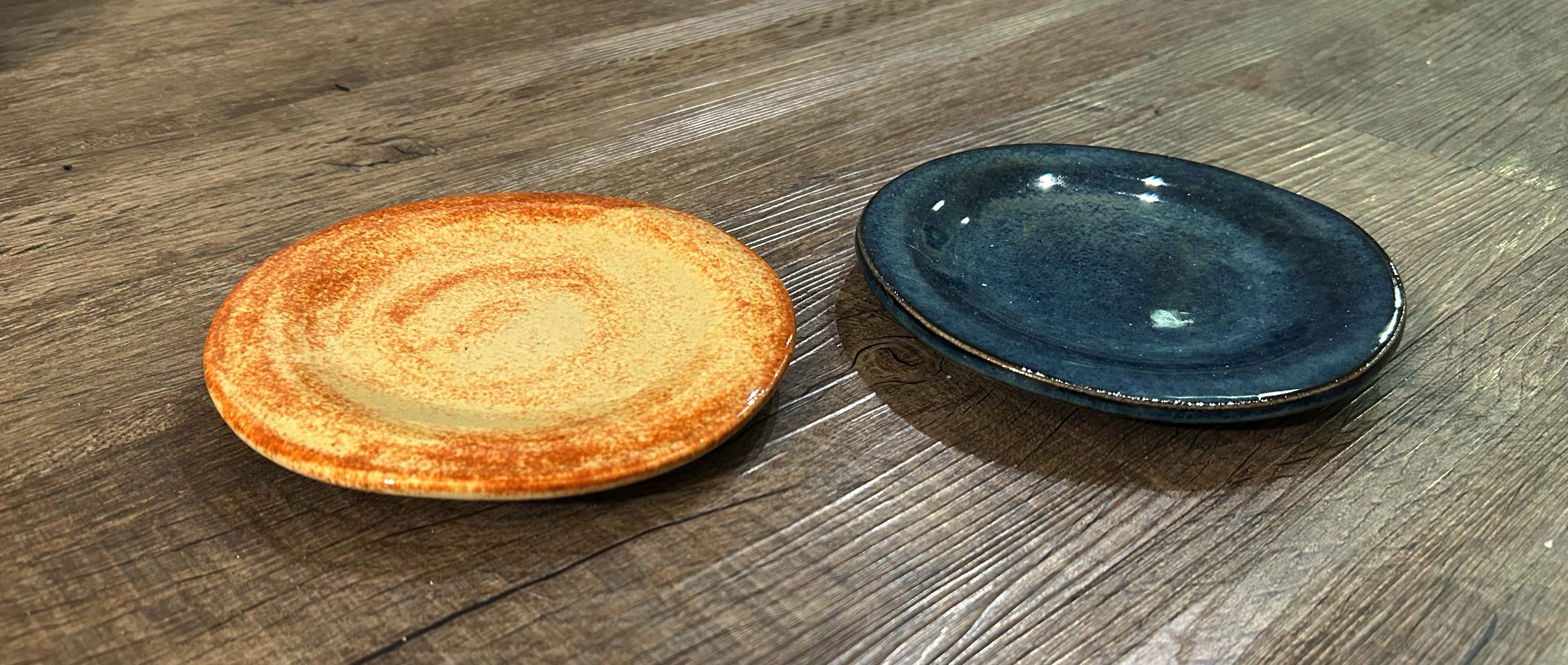 Handcrafted Ceramic Appetizer Plates – Set of Two